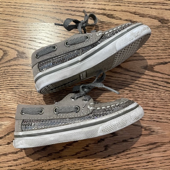 Sequin silver Sperry’s - Picture 3 of 5